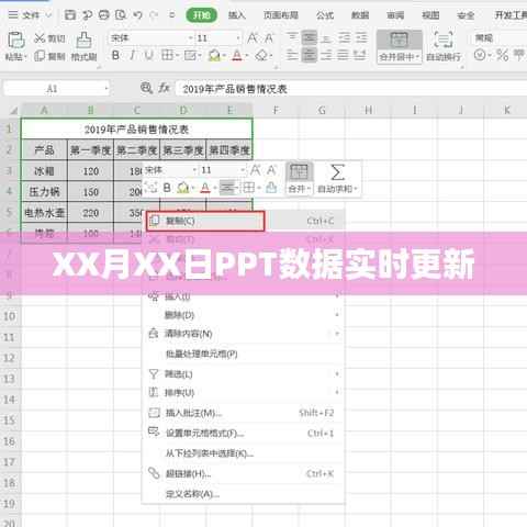 PPT数据实时更新报告，日期精确至XX月XX日