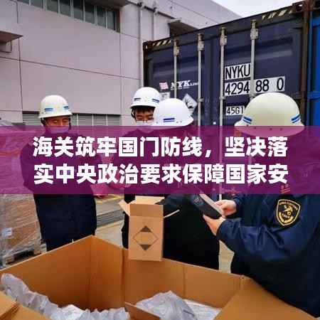 海关筑牢国门防线,坚决落实中央政治要求保障国家安全